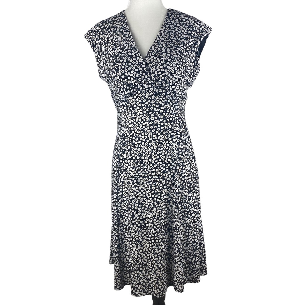 Chaps Floral Short Sleeve Dress - Size M